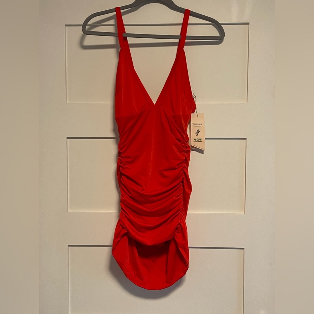 We Are HAH Red Swimsuit Dress Size Small